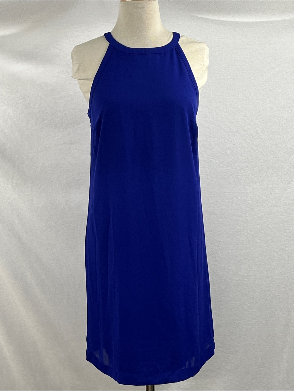 Worthington Halter Neck Royal Blue Mini Dress